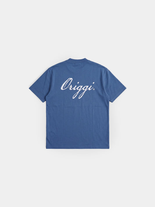 Script Tee Blue