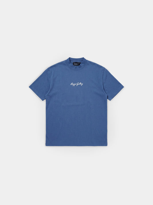 Script Tee Blue