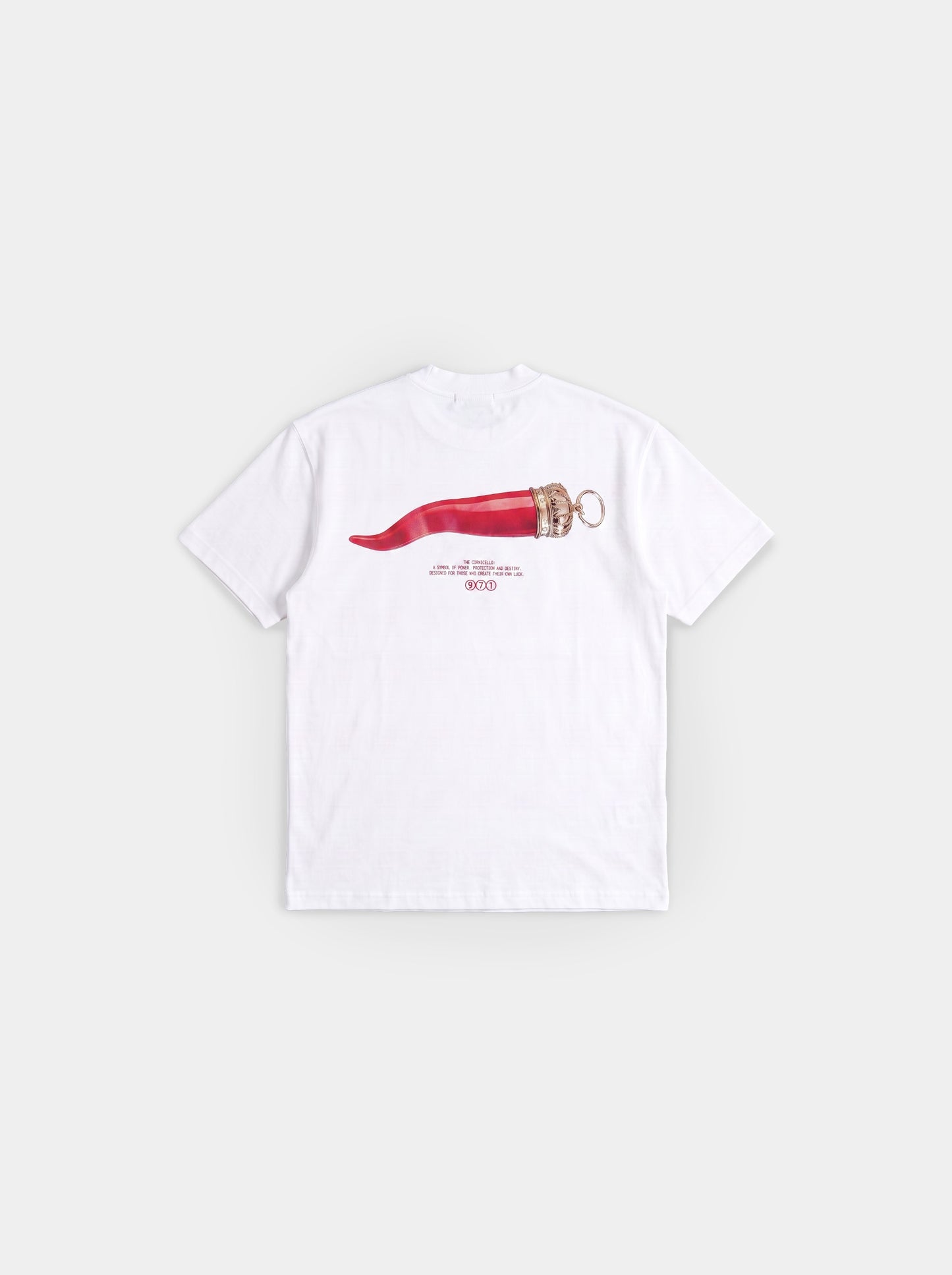 Cornicello Tee White