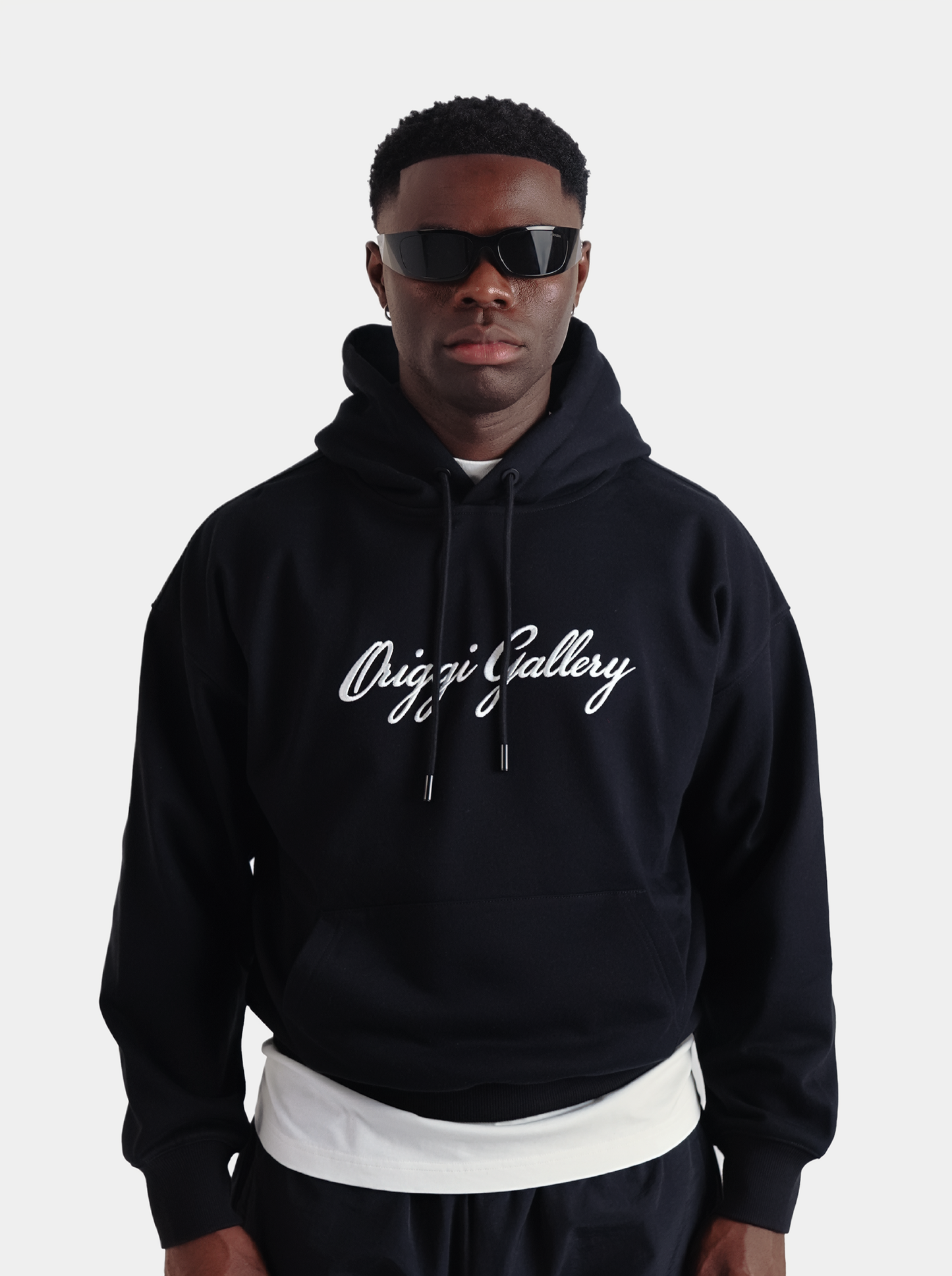Script Hoodie Black