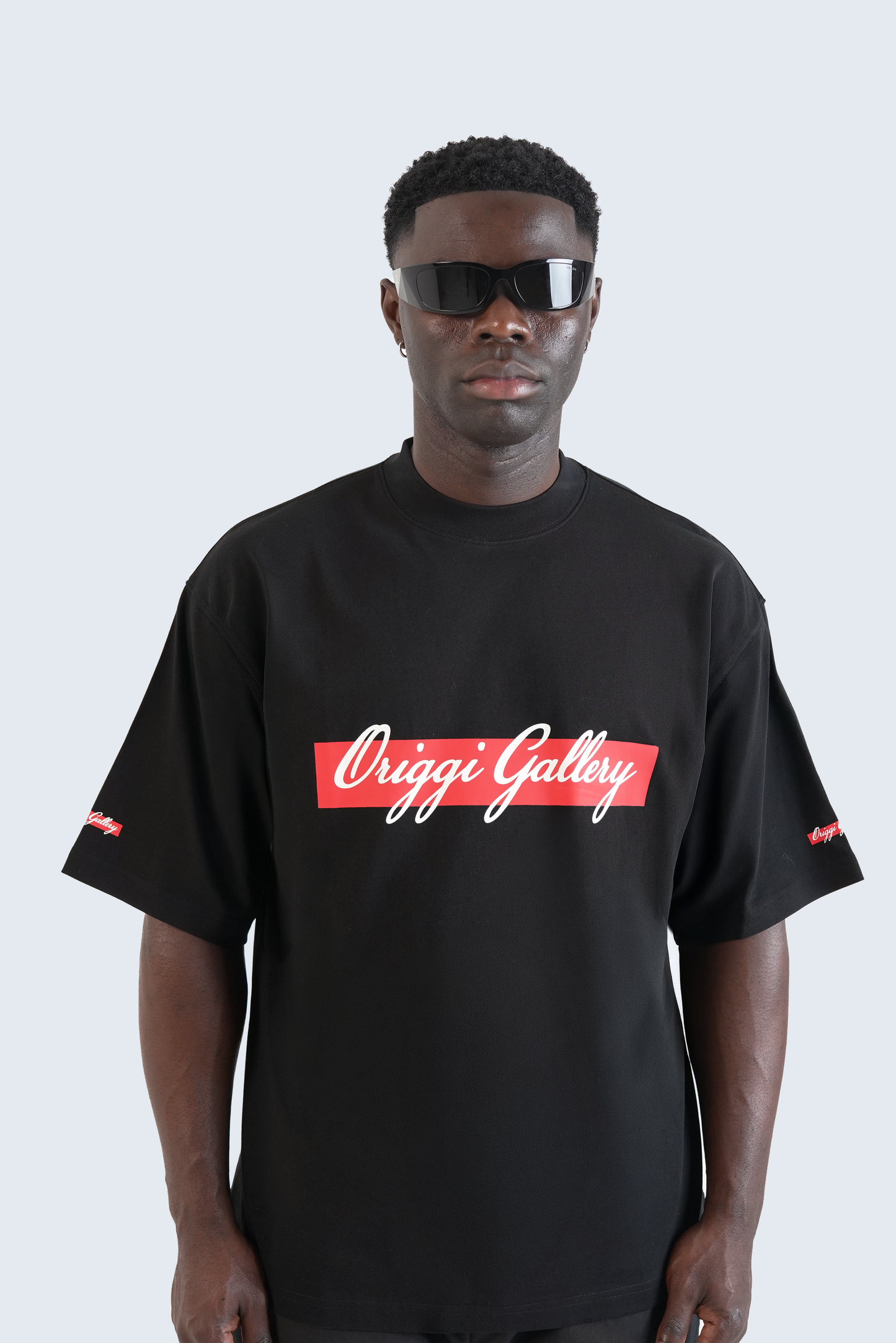 Label Tee Black